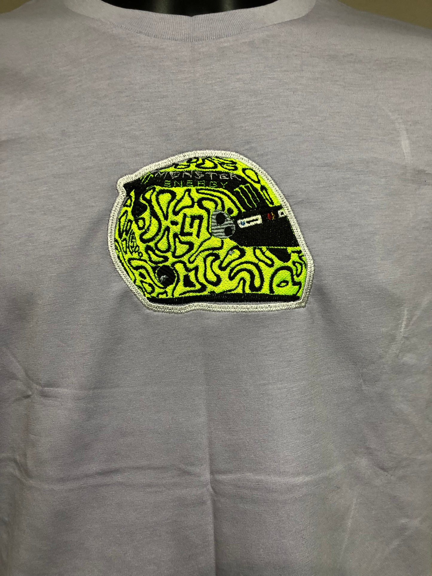 Lando Norris Helmet Embroidered T-Shirt