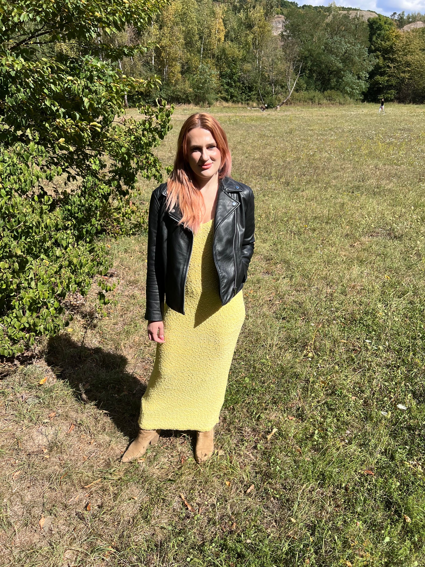 Mustard Ribbed Dress
