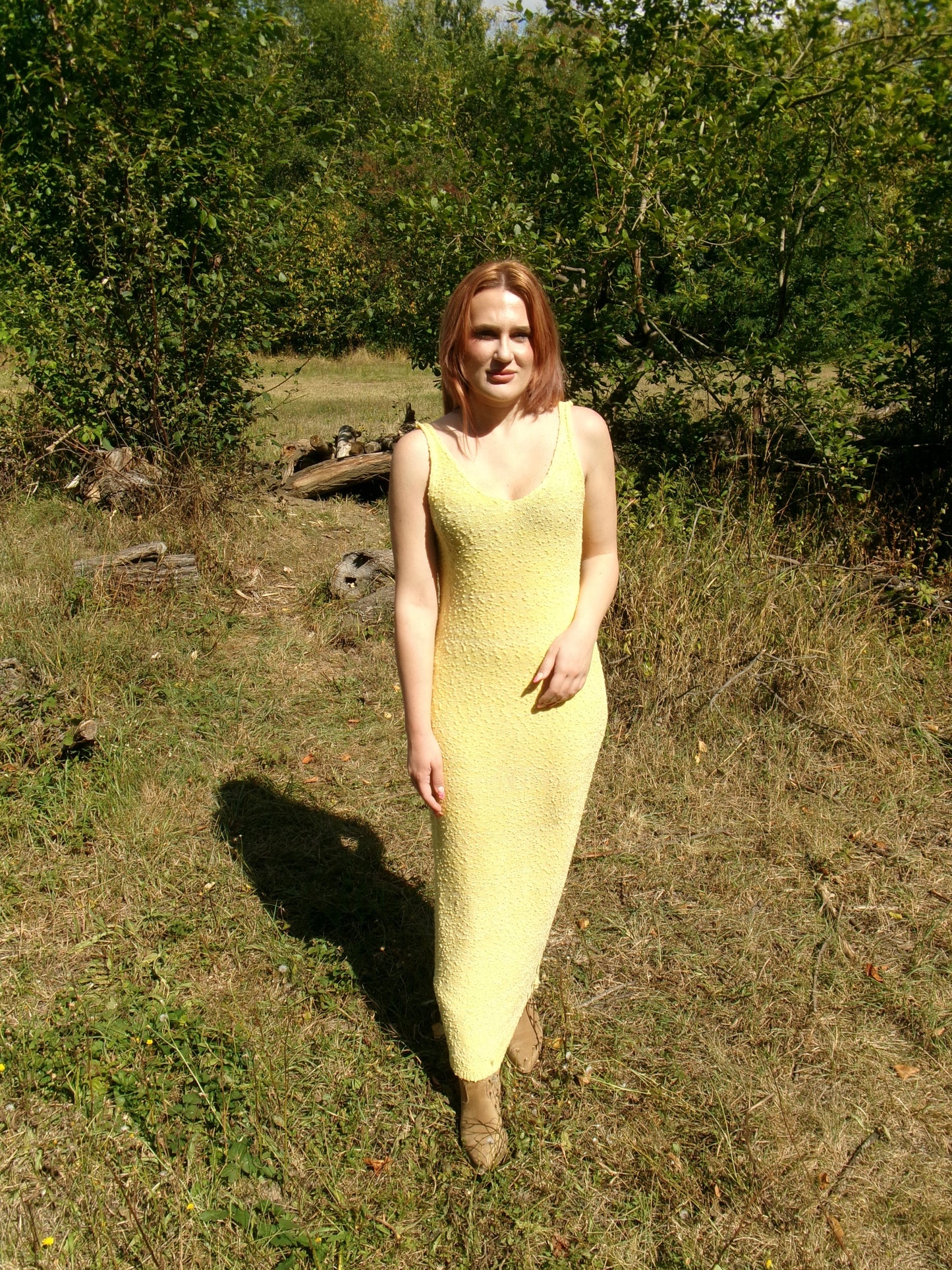 Mustard Ribbed Dress