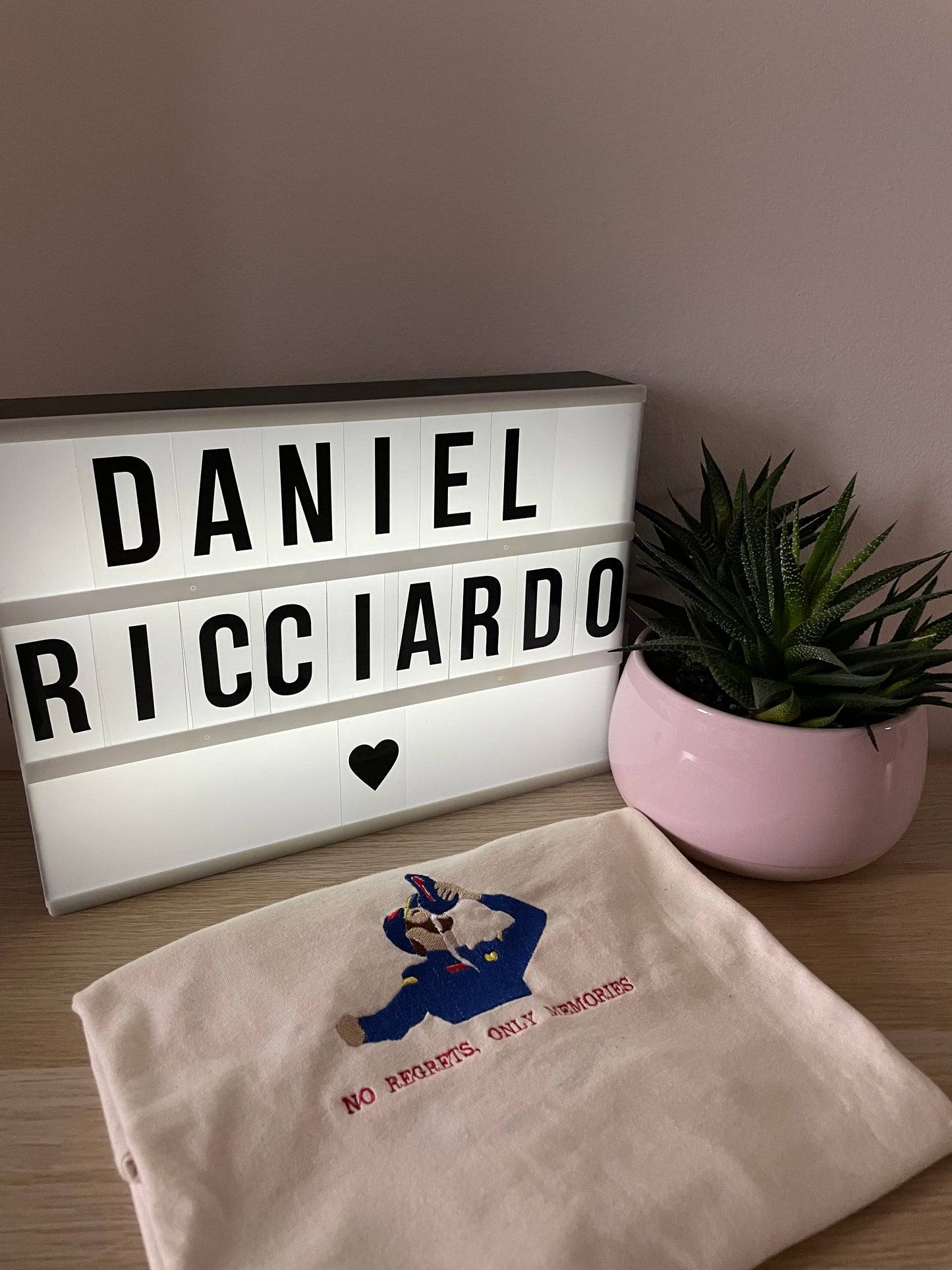 No regrets, only memories Embroidered T-Shirt