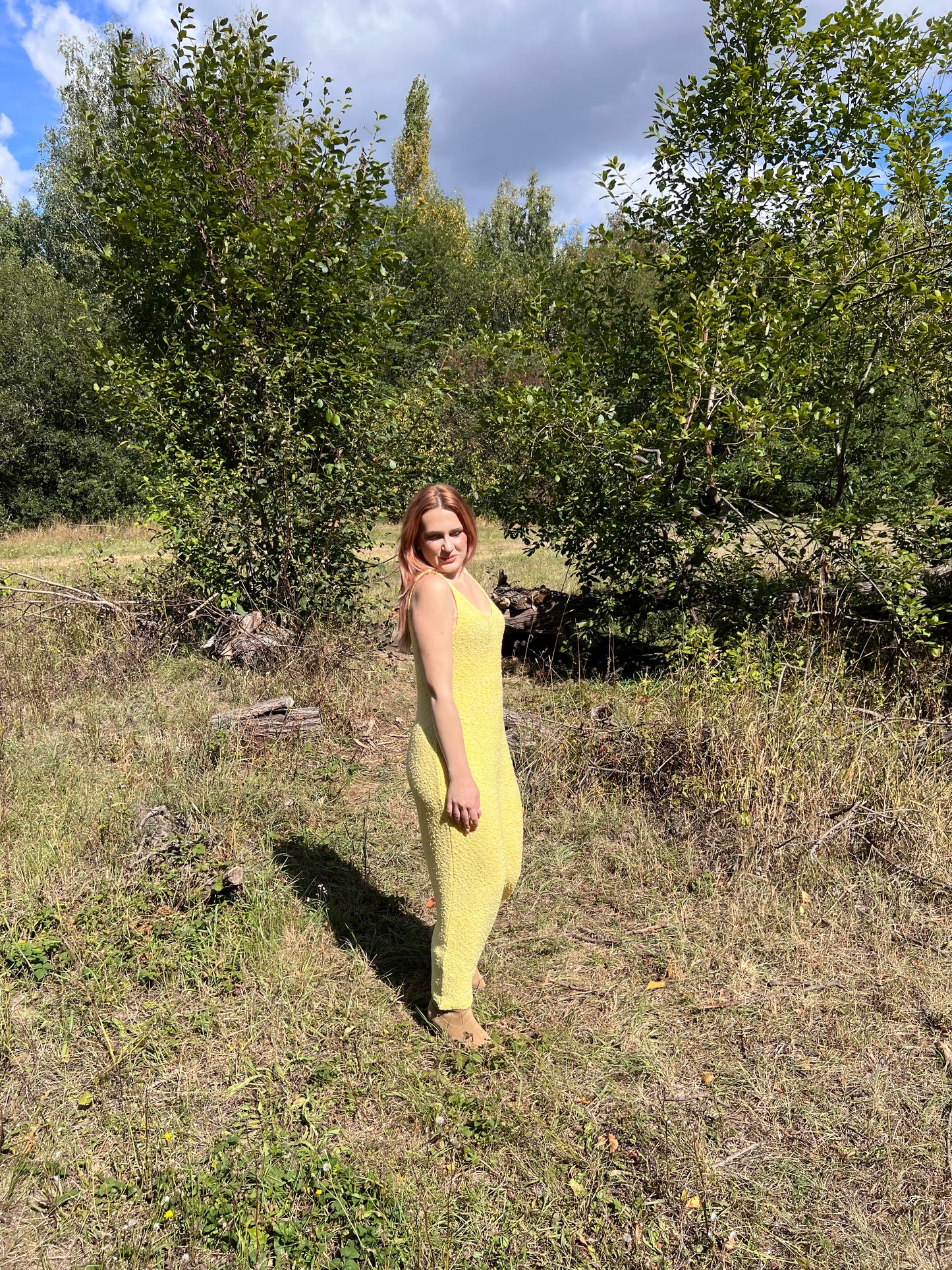 Mustard Ribbed Dress