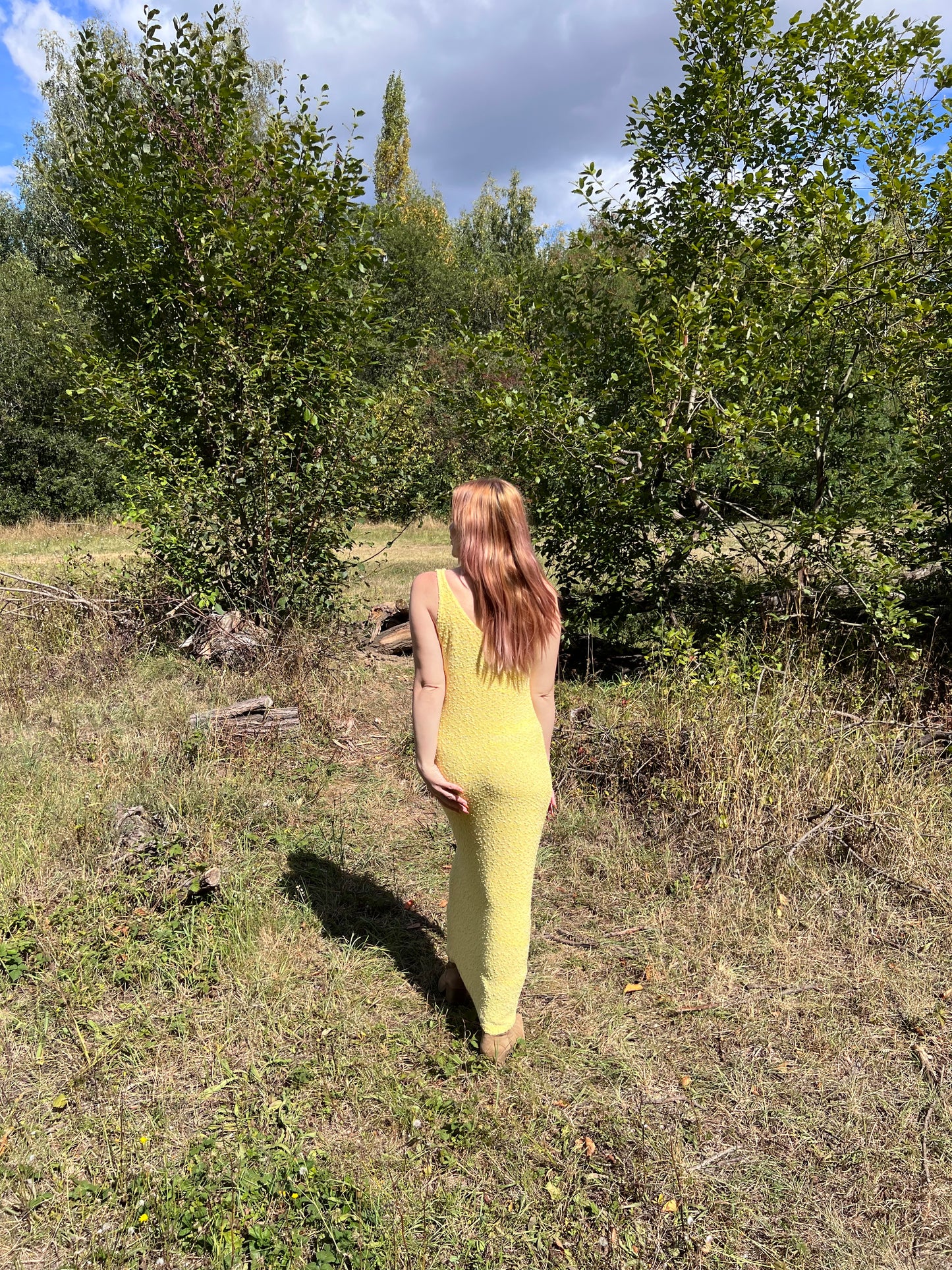 Mustard Ribbed Dress