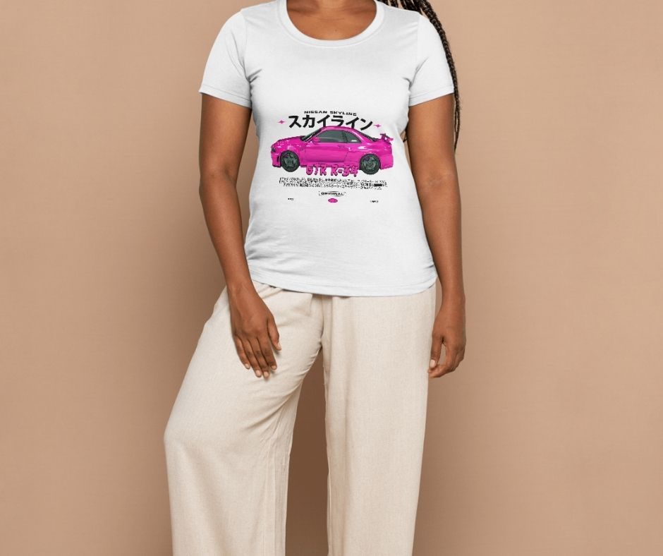 Pink Nissan Skyline