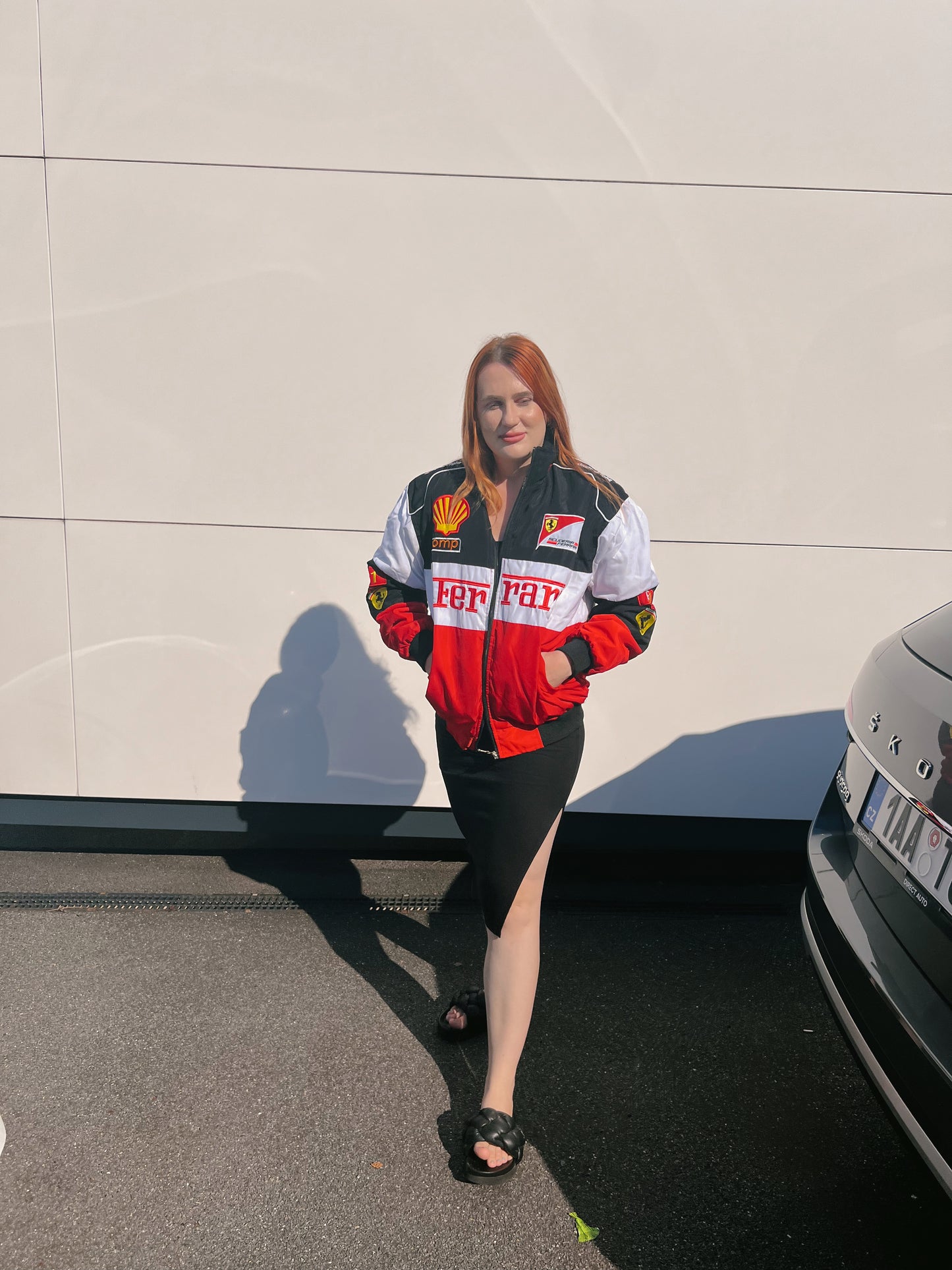 Vintage Ferrari Bomber Jacket