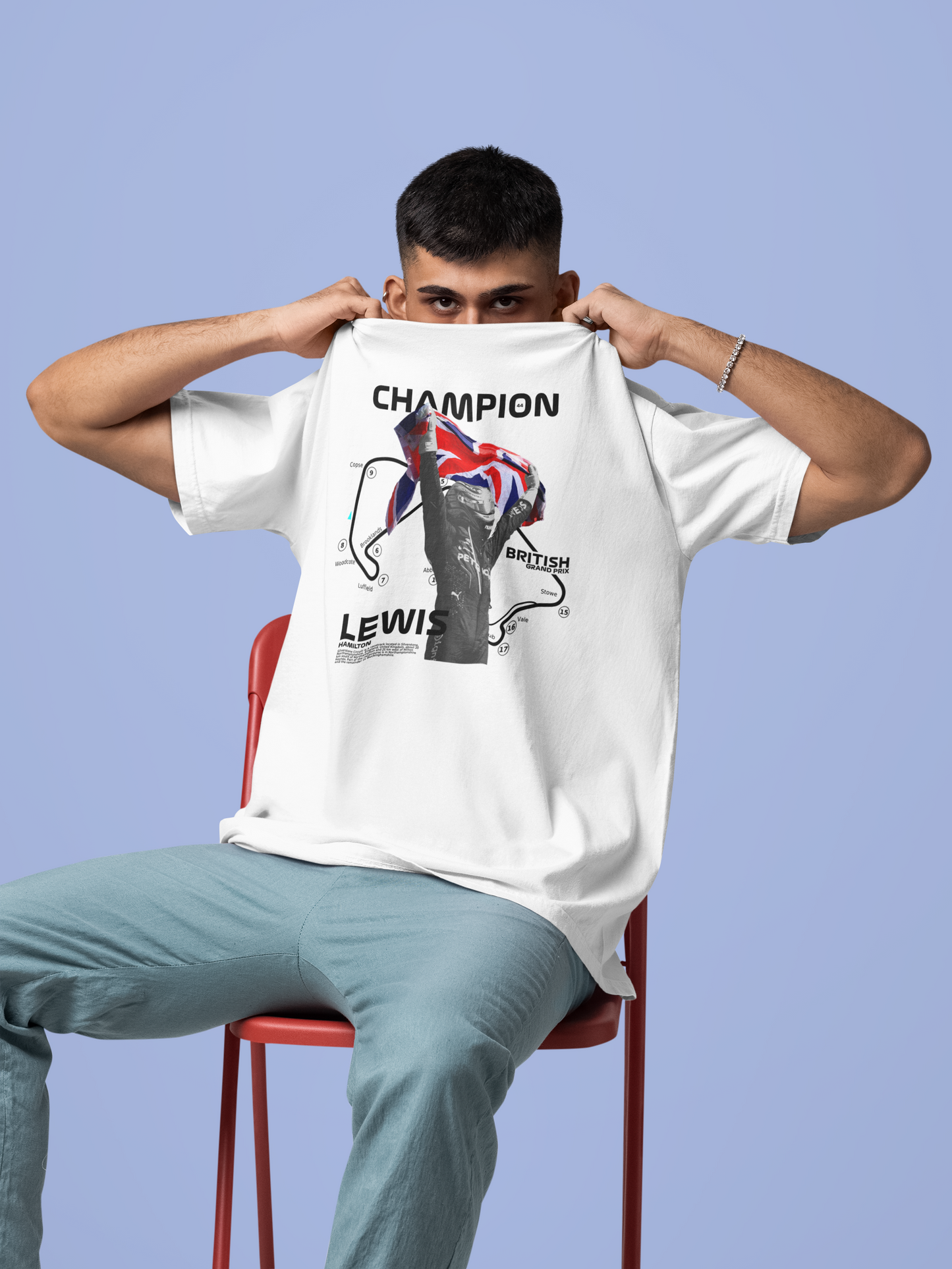 Lewis Hamilton Champion T-Shirt – British Grand Prix Victory Tee