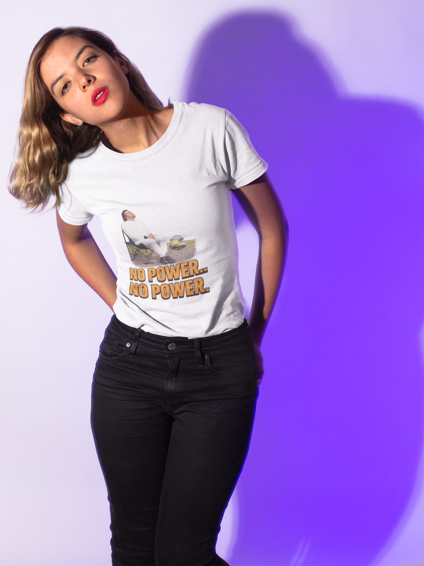 Fernando Alonso – No Power Meme Tee