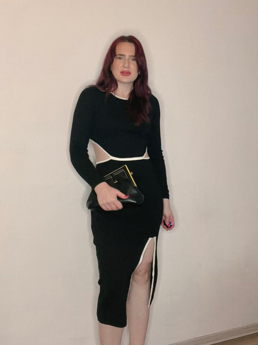 Black Cut-Out Dress