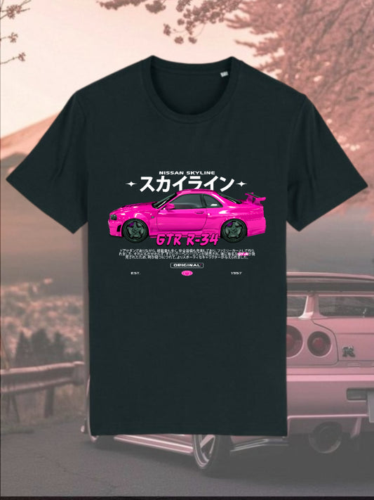 Pink Nissan Skyline