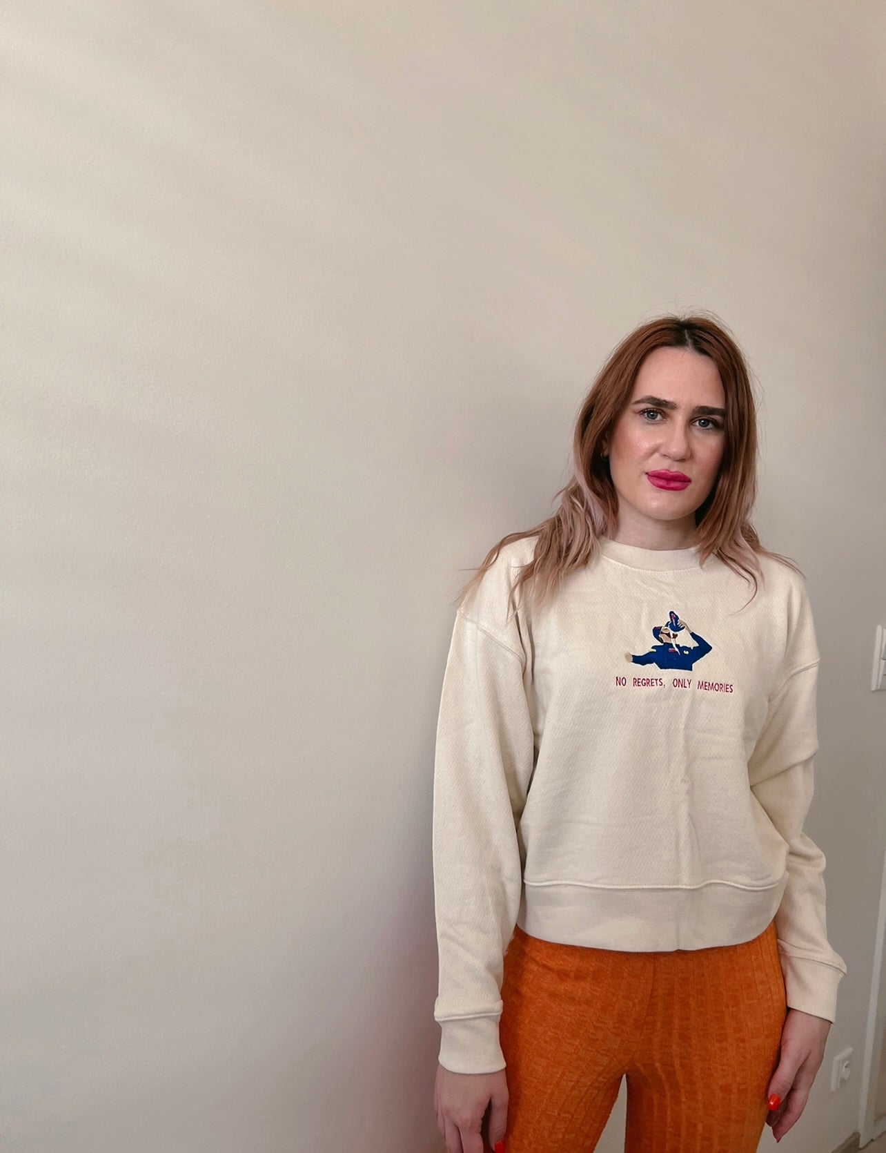 No regrets, only memories Embroidered T-Shirt