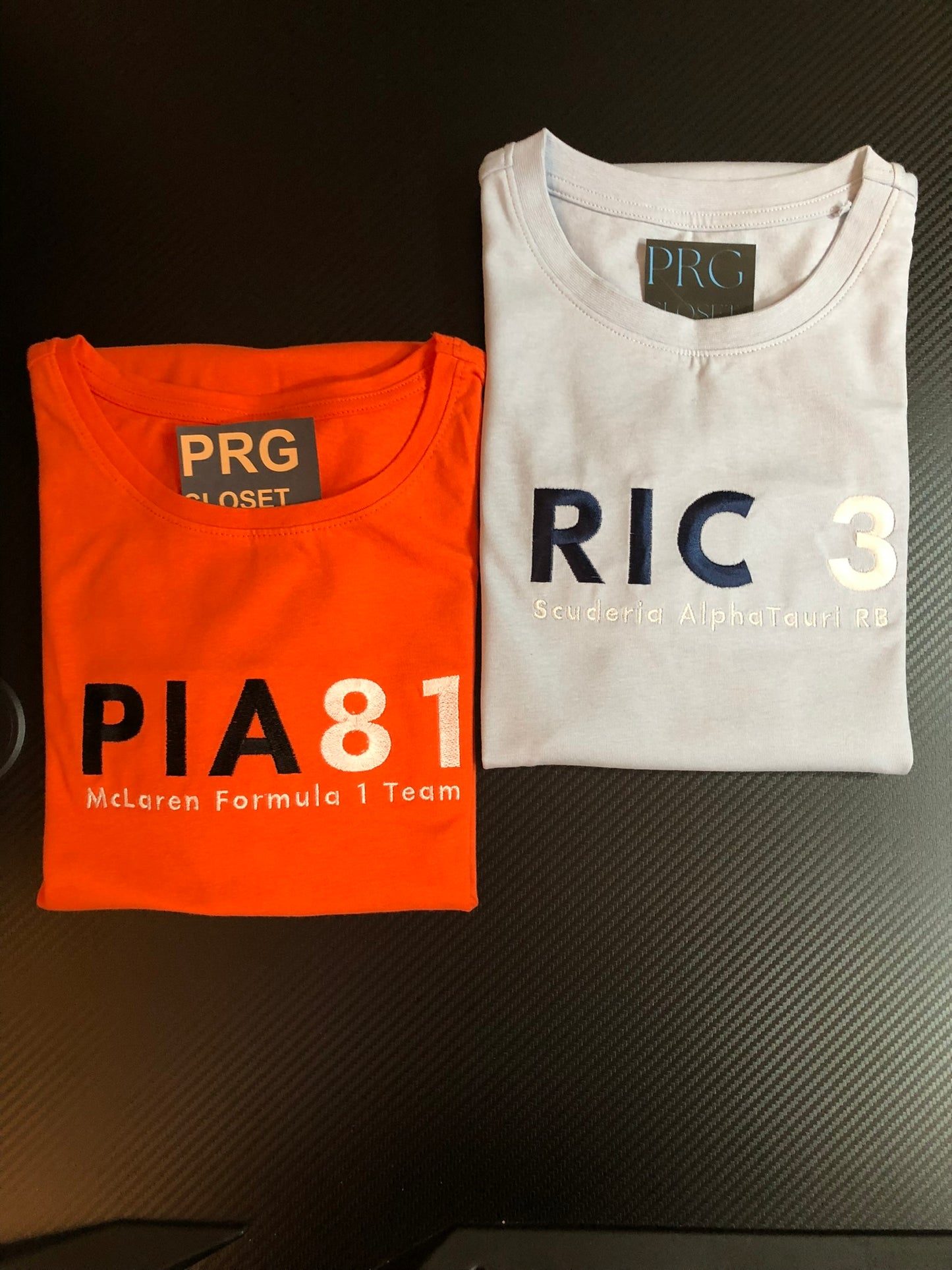 F1 T-Shirt with Embroidered Driver Abbreviation