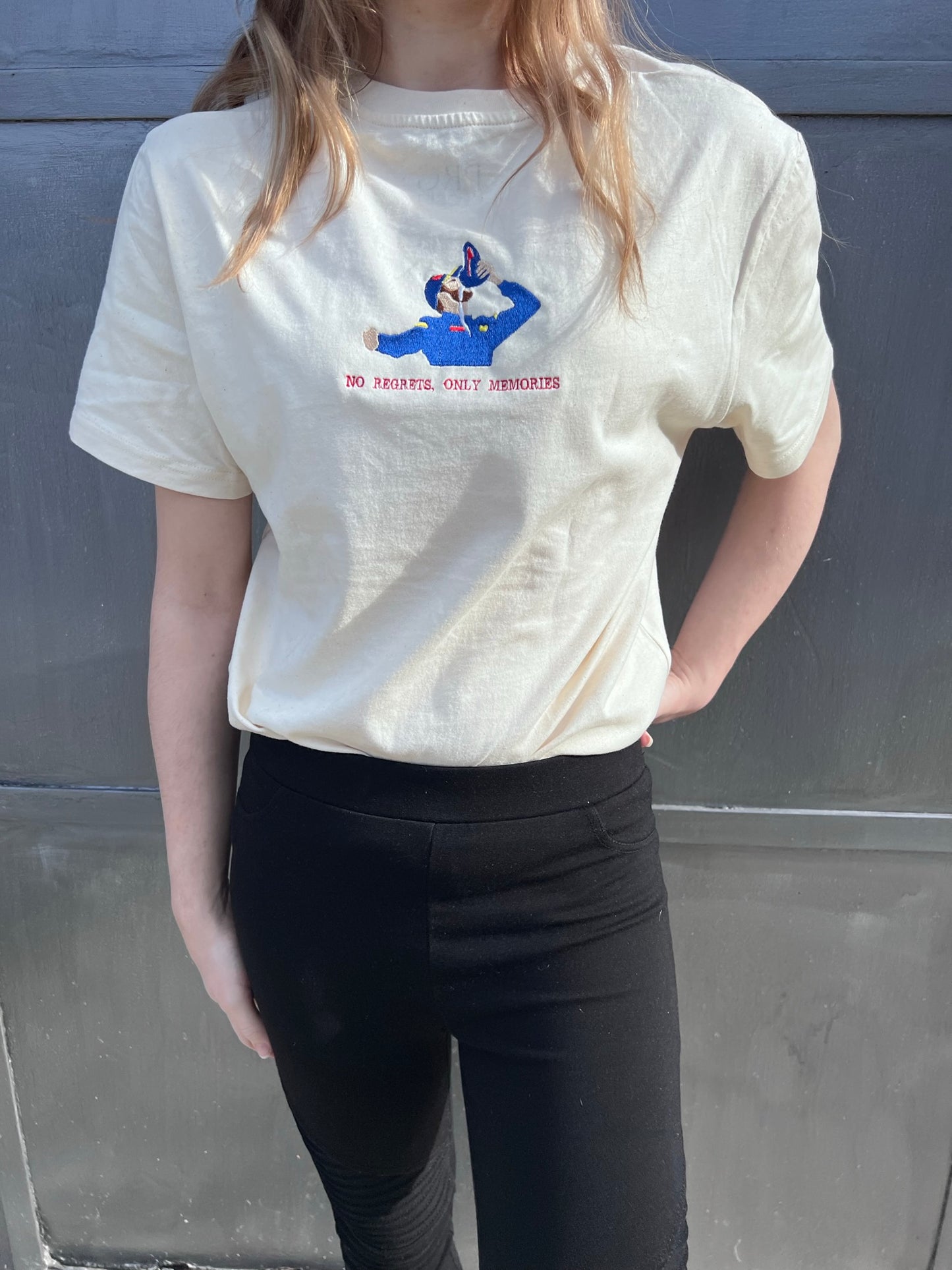 No regrets, only memories Embroidered T-Shirt