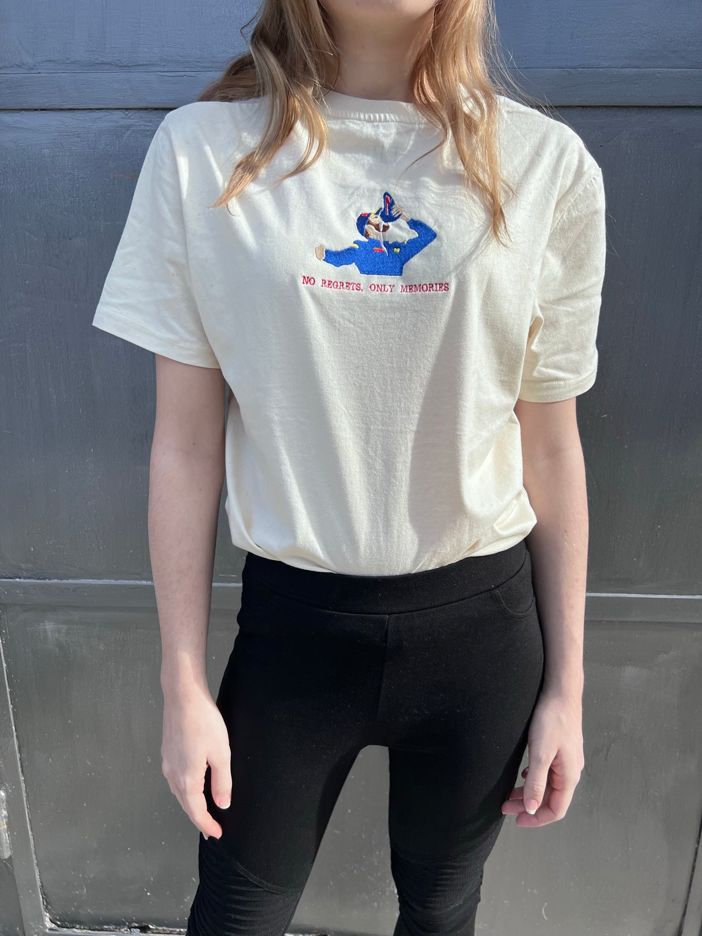 No regrets, only memories Embroidered T-Shirt