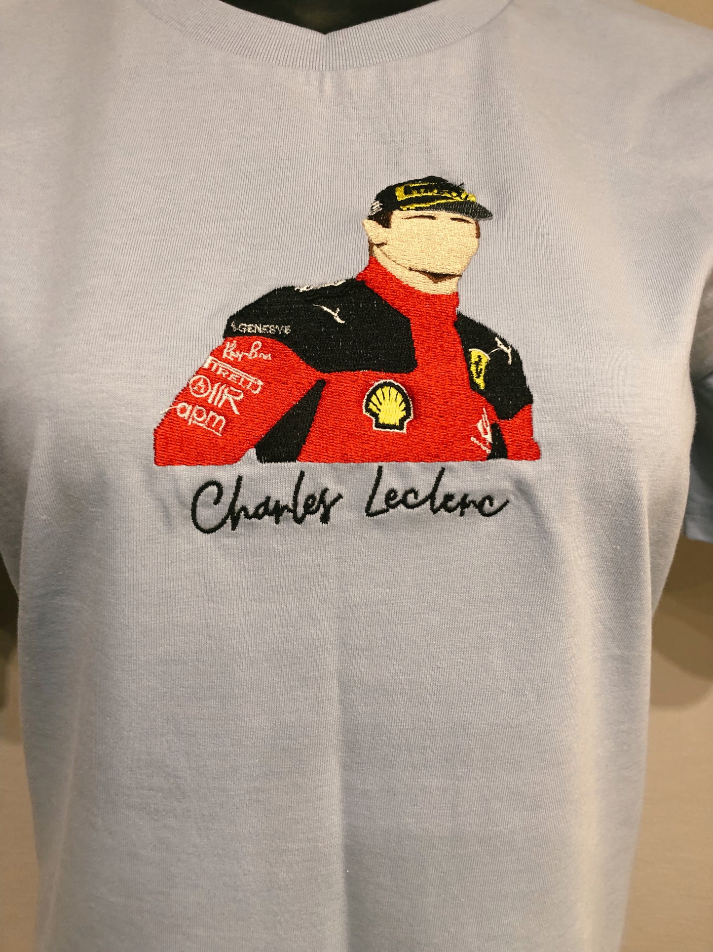 Charles Leclerc Embroidered T-Shirt