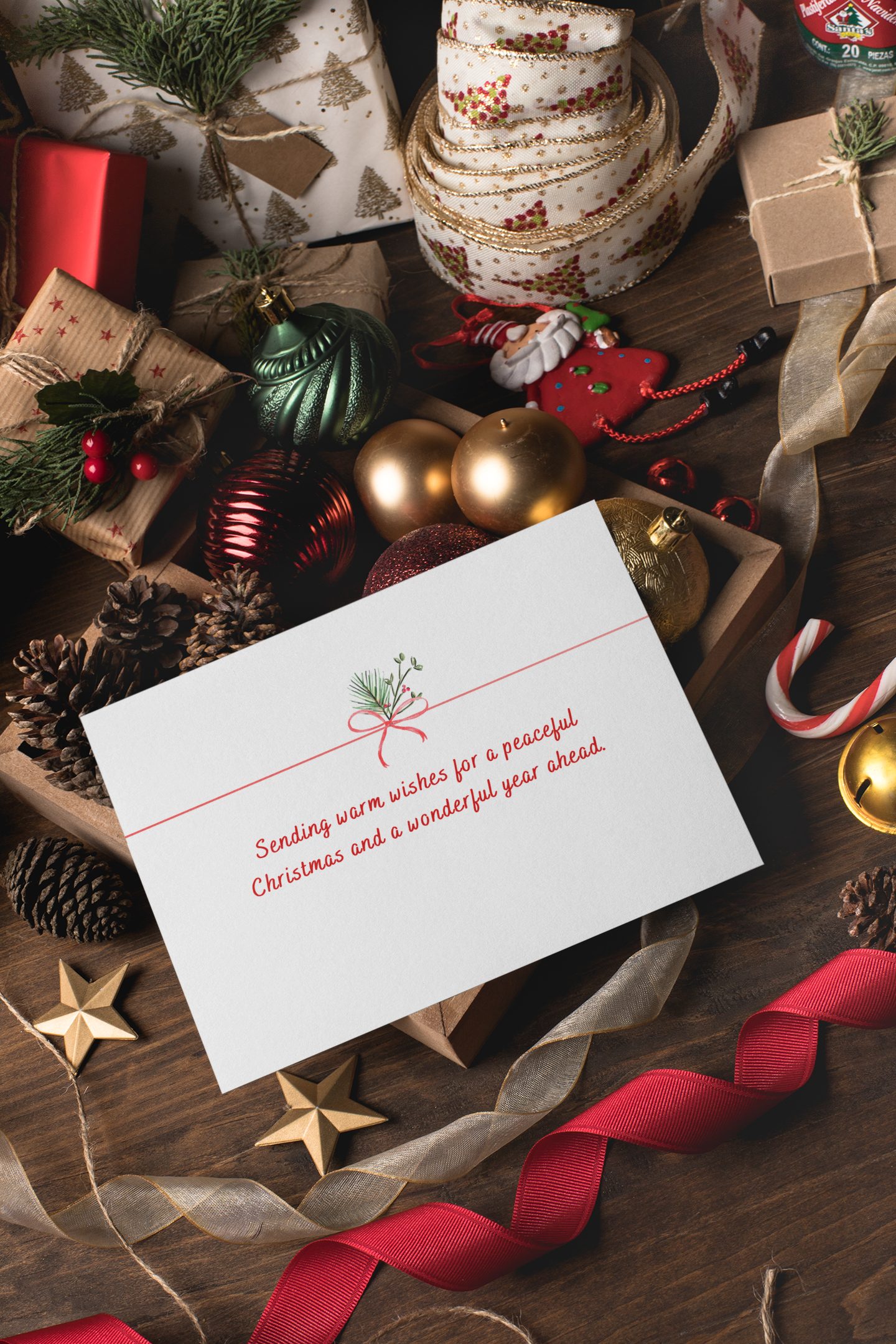 Retro F1 Christmas Card – Santa Racing Ferrari