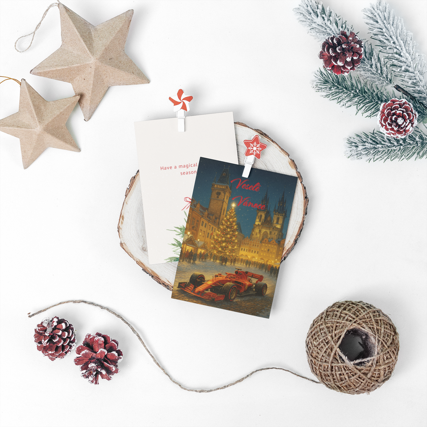 F1 Christmas Card – Ferrari in Prague