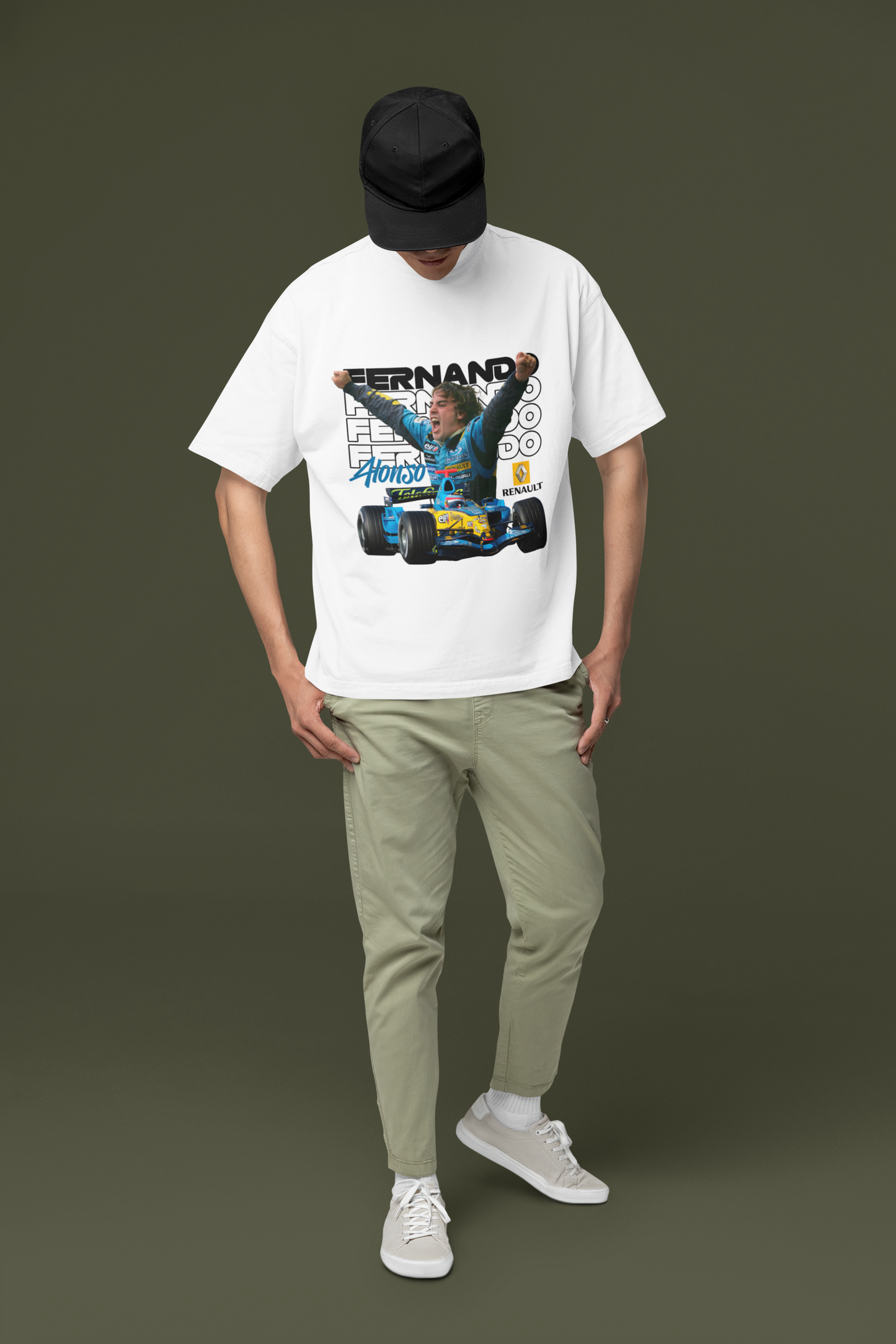 Fernando Alonso Retro Victory T-Shirt