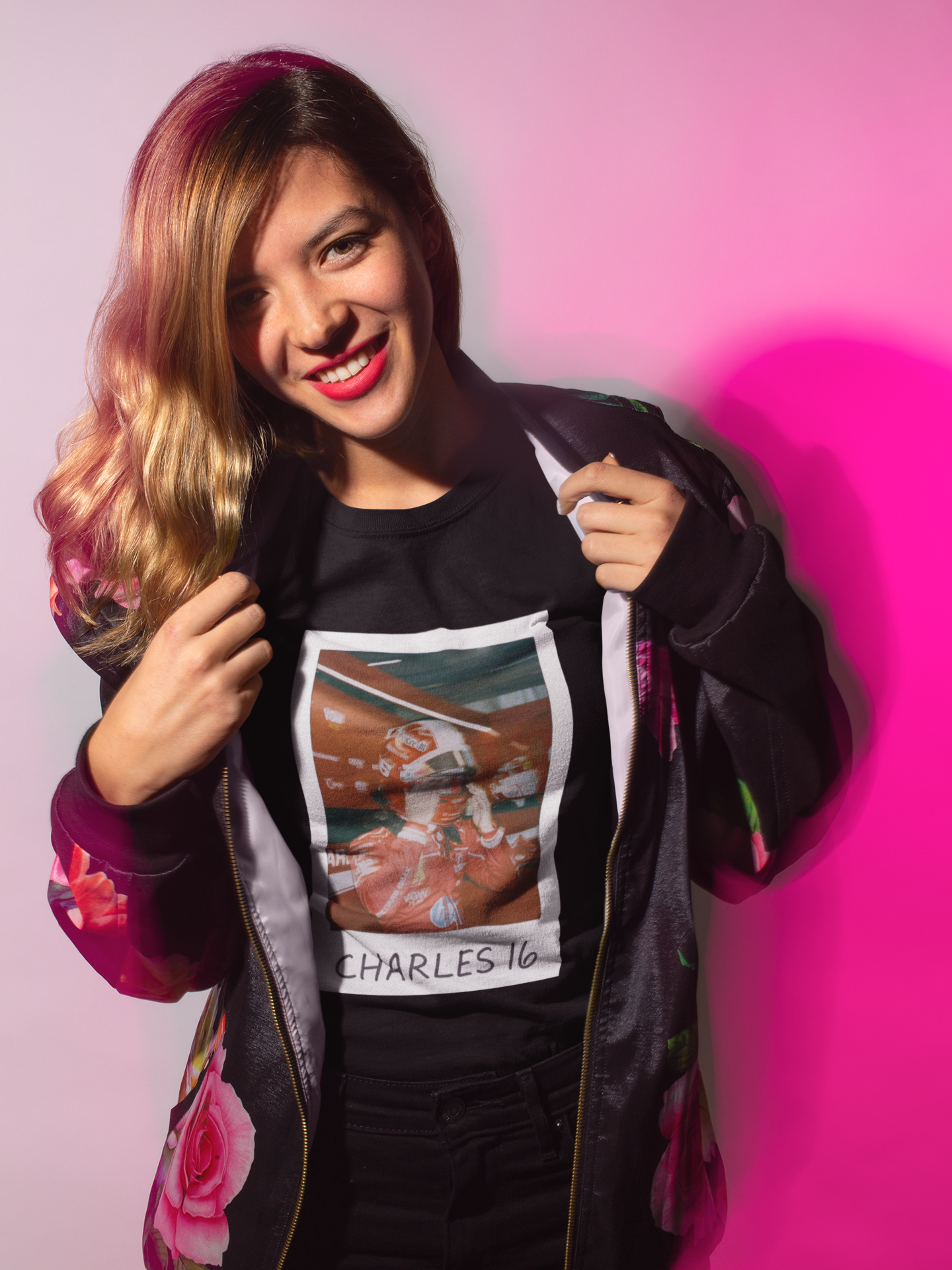 Charles 16 F1 Polaroid T-Shirt