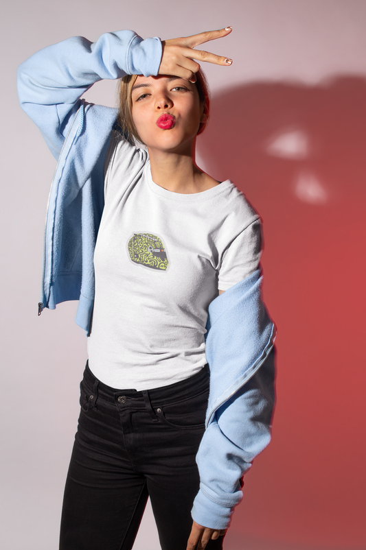 Lando Norris Helmet Embroidered T-Shirt